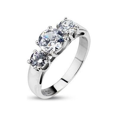 Šperky4U zásnubní prsten chirurgická ocel OPR1490 – Zboží Mobilmania