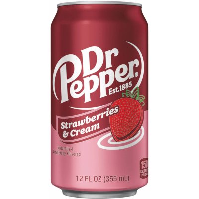 Dr Pepper Strawberries & Cream USA 355 ml – Zboží Dáma