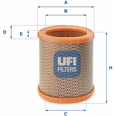 Vzduchový filtr UFI 27.258.00 – Hledejceny.cz