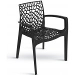 Stima Zahradní křesílko Gruvyer Polypropylen antracite - černá – Sleviste.cz