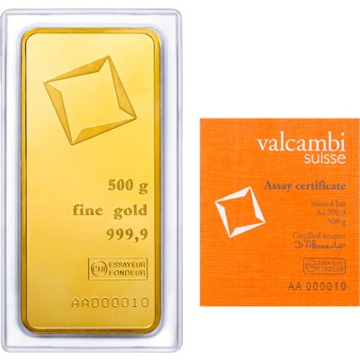 Valcambi zlatý slitek 500 g – Zboží Dáma