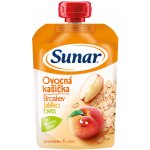 Sunar Ovocná kašička broskev jablko oves 6m+ 120 g – Zboží Dáma