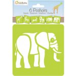 Avenue Mandarine Plastové šablony sada 15x15cm zvířata ze Zoo 6ks – Hledejceny.cz