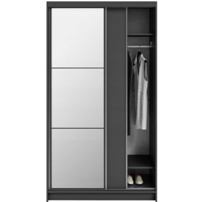 DobreSny Denve 120 x 218 x 60,3 cm šedá se zrcadlem – Sleviste.cz