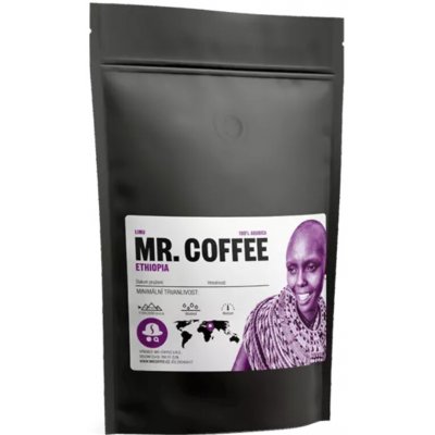 Mr. Coffee Pražená káva 100% arabica Ethiopia Sidamo zrnková 0,2 kg – Hledejceny.cz
