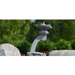 Kameny.cz Japonská lampa Rankei přírodní kámen šedá žula, malá – Zboží Mobilmania