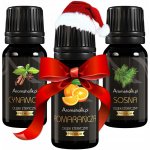 Aromaholik přírodních esenciálních olejů Vánoční 3 x 10 ml – Hledejceny.cz