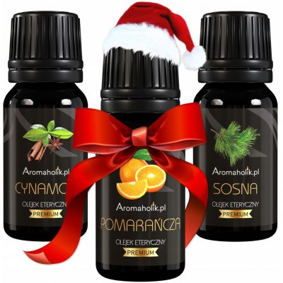 Aromaholik přírodních esenciálních olejů Vánoční 3 x 10 ml – Hledejceny.cz