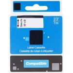 PRINTLINE kompatibilní páska s DYMO, 45019 S0720590, 12mm,7m,černý tisk/zelený podklad, D1 – Zboží Živě