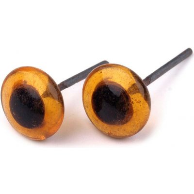Skleněné oči k zapíchnutí Ø8 mm - hnědá (50 ks) – Zbozi.Blesk.cz