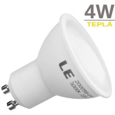 Spectrum LED žárovka 4W SMD2835 GU10 300 lm TEPLÁ BÍLÁ