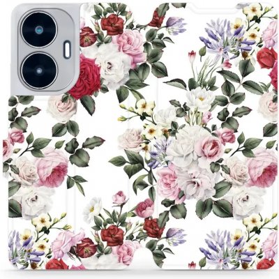 Mobiwear - Realme C55 - MD01S Růže na bílé – Zboží Živě
