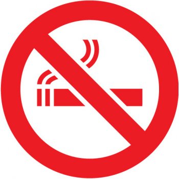 E-cut.cz Samolepka Zákaz kouření rozměry 10x10 cm