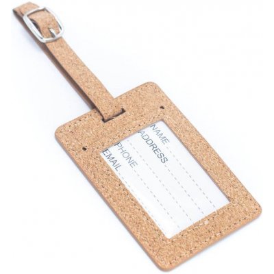 Korková jmenovka na zavazadlo – Zboží Dáma