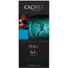 Cachet Hořká čokoláda Peru 64% 100 g