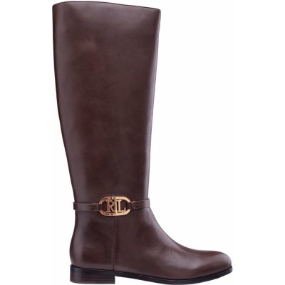 LAUREN RALPH LAUREN Dámské Boty BRIDGETTE-BOOTS-TALL BOOT 802908350003 Hnědý – Zboží Mobilmania