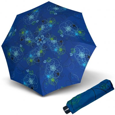 Doppler Mini Fiber Barcelona dámský skládací mechanický deštník modrý – Zboží Mobilmania