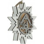 Retlux Vánoční dekorace Hvězda betlém RXL 463 dřevo WW 3 LED 1x CR2032 – Hledejceny.cz