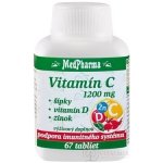 MedPharma Vitamin C 1200 mg s šípky vitamin D zinek 67 tablet – Hledejceny.cz