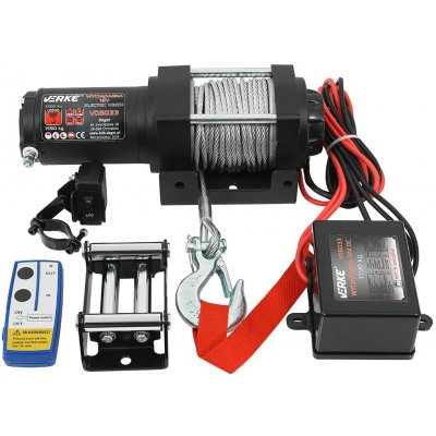 Elektrický lanový naviják 12V, 3500 LBS, 12m, Verke V06033 | Zboží Auto