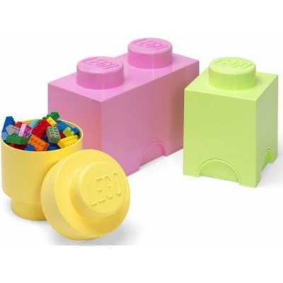 LEGO® úložné boxy Multi-Pack 3 ks pastelové