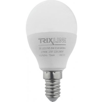 Trixline LED žárovka 8W E14 P45 teplá bílá – Hledejceny.cz