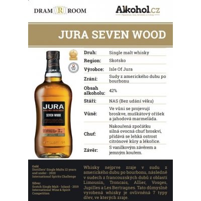 Isle Of Jura Seven Wood 42% 0,04 l (holá láhev) – Hledejceny.cz