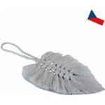 Světlé béžový macramé list na zeď Macrame Leaf, 26x32 cm Barva: Béžová – Hledejceny.cz