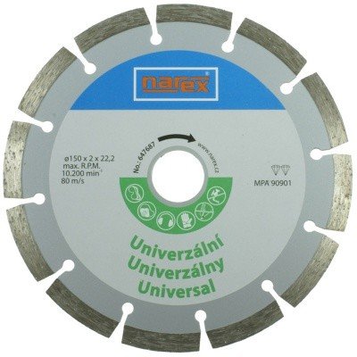 Diamantový řezný kotouč - universal sintrovaný Dia 150 Universal Narex 647687 – Hledejceny.cz