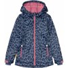 Dětská bunda Rocktrail dívčí softshellová bunda leopardí vzor