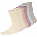 Esmara dámské ponožky s BIO bavlnou 7 párů růžová/béžová/modrá – Sleviste.cz