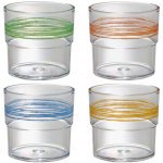 Waca Plastové sklenice Bistro SAN sada 4 kusy různé barvy – Sleviste.cz