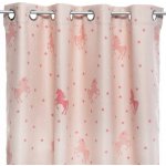 Atmosphera for kids Dětský závěs UNICORN, 140 x 250, růzový – Hledejceny.cz