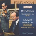 Leonid Kogan - Leonid Kogan - Bach - Sonatas No. 1,2,3; Mozart - Violin Concerto No. 3. Vol. 2 CD – Hledejceny.cz