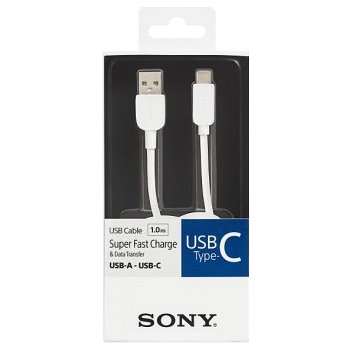 Sony CP-AC100 USB-A na USB-C 2.0, 100cm, bílý