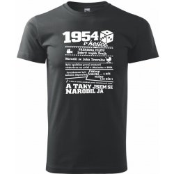 1954 v kostce Klasické pánské triko černá