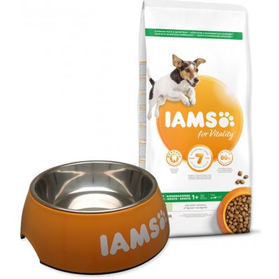 Iams Dog Adult Small & Medium s jehněčím masem 12 kg – Zboží Mobilmania