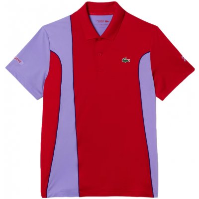 Lacoste sport Novak Djokovic Colorblock Polo red/purple