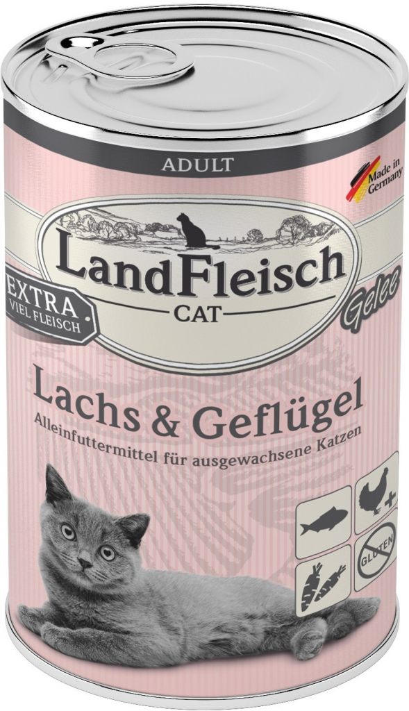 Landfleisch Cat Adult Gelee losos drůbež 400 g