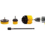 Fortel Čistící nylonový kartáč do vrtačky 7425, sada 3 ks, 50mm, 100mm, 127mm + nástavec – Sleviste.cz