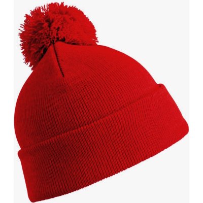 Blingstar čepice beanie s bambulí červená – Hledejceny.cz