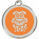 Red Dingo známka Dog Orange Pes oranžový L 37 mm – Zboží Dáma