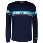 Tommy Hilfiger TOMMY JEANS tmavě modrá mikina TJM BAND LOGO CREW – Zboží Mobilmania