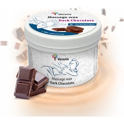 Verana Masážní vosk Tmavá čokoláda, 200 g – Zboží Mobilmania