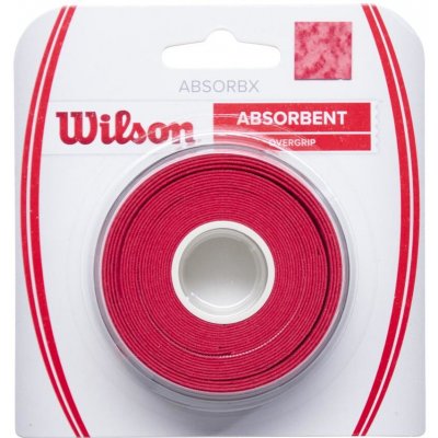 Wilson AbsorbX Overgrip 3 ks Red – Zboží Dáma