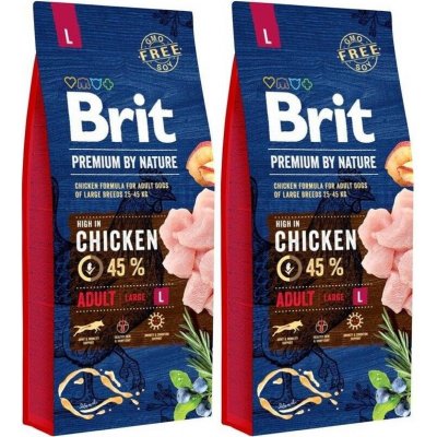 BRIT Premium By Nature Adult L 2x15kg