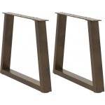 Omaxi 957215 Nohy konferenčního stolku ve tvaru V 2 ks černé 70 x 42-43,3 cm ocel – Sleviste.cz