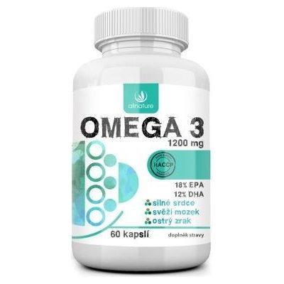 Allnature Omega 3 1200 mg 60 kapslí
