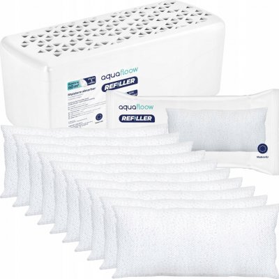 AquaFloow Pohlcovač vlhkosti 1x zařízení + 10x náplň 500 g – Hledejceny.cz
