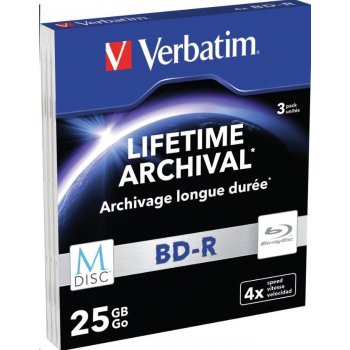 Verbatim BD-R 25GB 4x, slim box 3ks (43827)